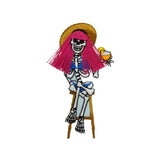 Skeleton Band Applique Patch Set - Music Instruments Musicians Concert (4-Pack, Iron on)