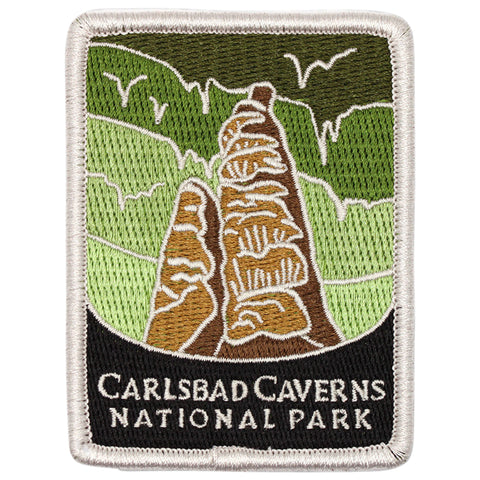 Carlsbad Caverns National Park Patch - New Mexico Badge 3" (Iron on)