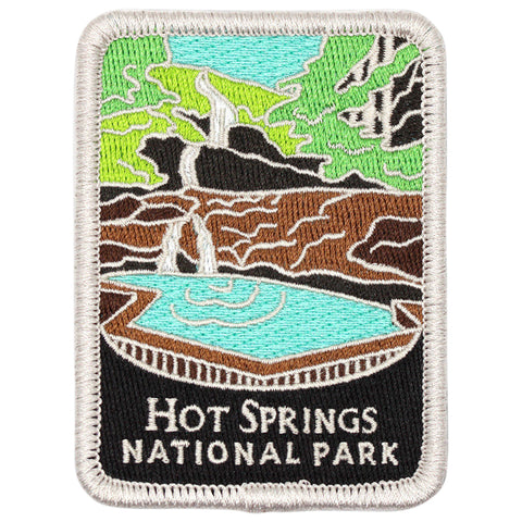 Hot Springs National Park Patch - Arkansas Traveler Series Badge 3" (Iron on)