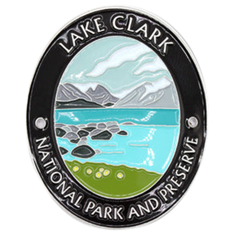 Lake Clark National Park & Preserve Walking Stick Medallion - Alaska Souvenir