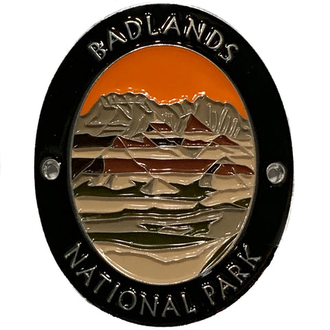 Badlands National Park Walking Stick Medallion - South Dakota Hiking Collectors Badge