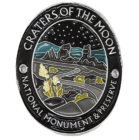 Craters of the Moon Walking Stick Medallion - National Monument Preserve Idaho Hiking Collectors Badge