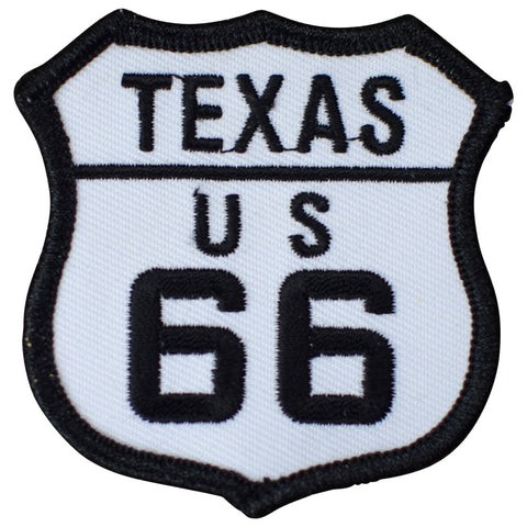 Texas Embroidered Patch - Route 66 Conway Groom Amarillo 2.5" (Iron or Sew On)