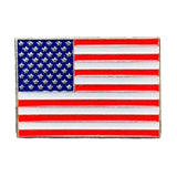 American Flag Pin - USA United States Cast Metal Enamel Rubber Backing 1.25"