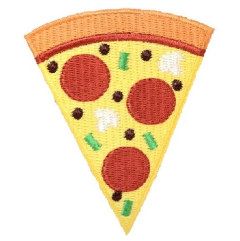 Pizza Applique Patch - Slice of Pie, Pepperoni, Cheese, Pizzeria 3" (Iron on) - Patch Parlor