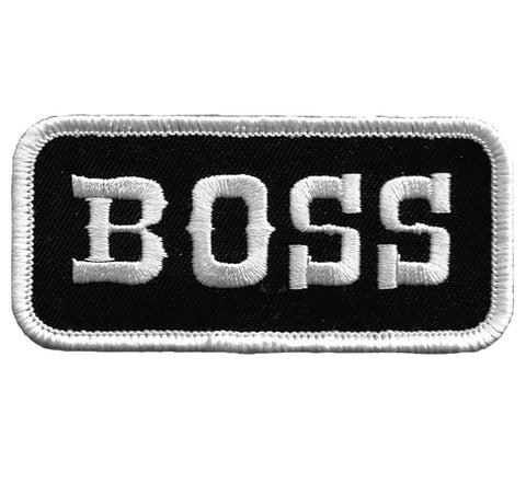 Boss Patch - Manager, Leader, President, CEO Badge 3.25" (Iron On) - Patch Parlor