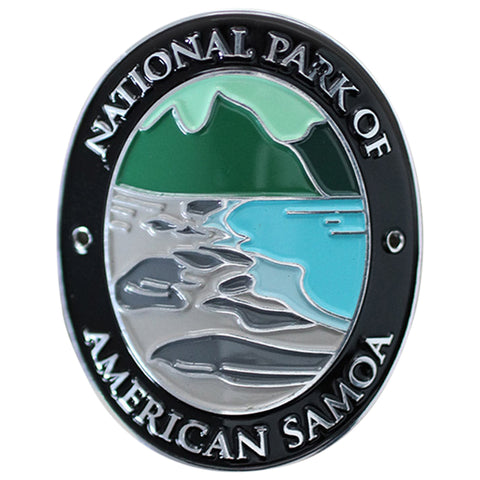American Samoa Walking Stick Medallion - National Park Hiking Collectors Badge