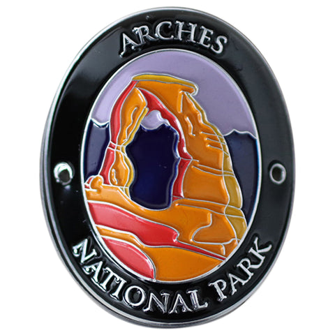 Arches National Park Walking Stick Medallion - Utah Hiking Collectors Badge