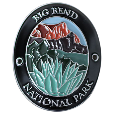 Big Bend National Park Walking Stick Medallion - Texas Hiking Collectors Badge