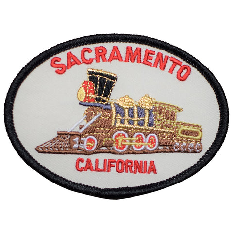 Sacramento Patch - California, Steam Train, Railroad Museum Badge 3.5" (Iron on) - Patch Parlor