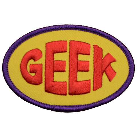 Geek Patch - Smart, Nerd, Brainiac, Techie, Programmer Badge 3" (Iron on) - Patch Parlor