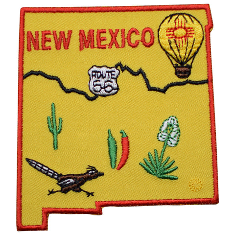 New Mexico Patch - Albuquerque, Santa Fe, Route 66 3-3/16" (Iron on) - Patch Parlor