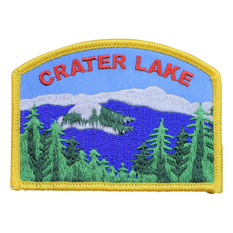 Crater Lake Patch - Oregon, National Park, OR Badge 3.5" (Iron on) - Patch Parlor