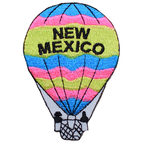 New Mexico Applique Patch - Hot Air Balloon, NM Badge 3-1/8" (Iron on) - Patch Parlor