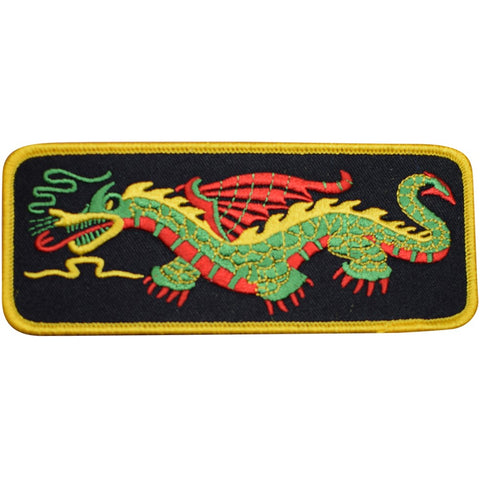 Dragon Patch - Power, Strength, Good Luck Badge 5-5/16" (Iron on) - Patch Parlor