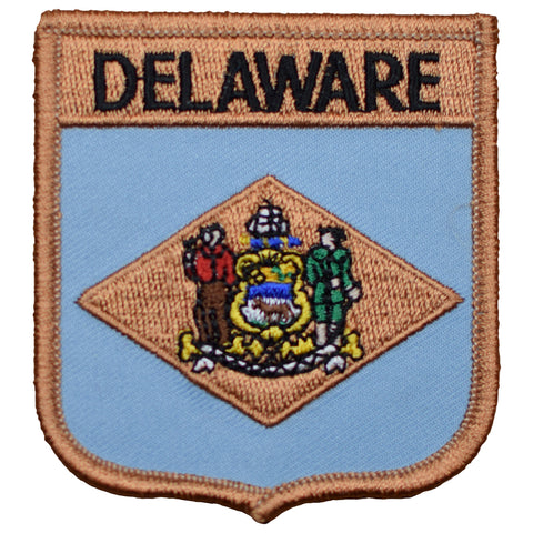 Delaware Patch - Dover, Wilmington, "The First State" Badge 2.75" (Iron on) - Patch Parlor