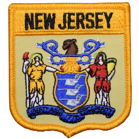 New Jersey Patch - Trenton, Newark, Delaware River, Jersey Shore 2.75" (Iron on) - Patch Parlor