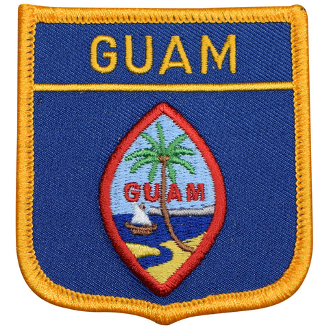 Guam Patch - Micronesia, Hagåtña, Dededo, Guamanian Badge 2.75" (Iron on) - Patch Parlor