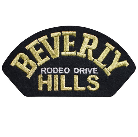 Beverly Hills Patch - California Badge. Rodeo Drive 4.75" (Iron on) - Patch Parlor