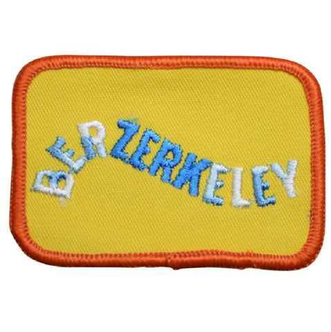 Vintage Berkeley Patch - Berzerkeley, California, Bay Area Badge 3" (Sew on) - Patch Parlor