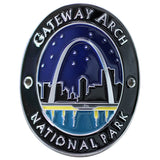Gateway Arch National Park Walking Stick Medallion - St. Louis Missouri Hiking Collectors Badge