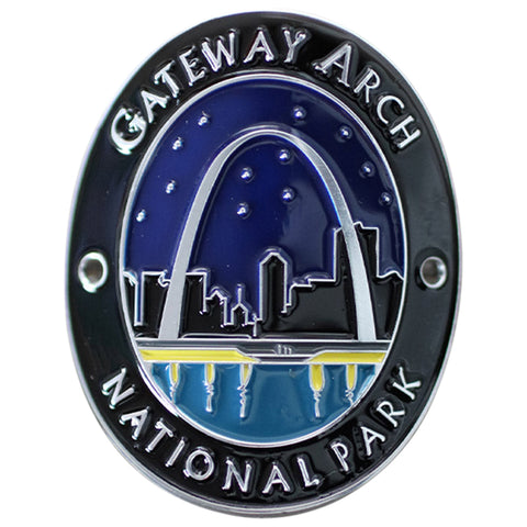 Gateway Arch National Park Walking Stick Medallion - St. Louis Missouri Hiking Collectors Badge