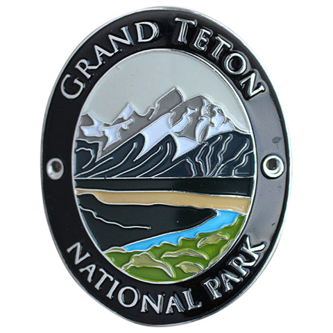 Grand Teton National Park Walking Stick Medallion - Wyoming, Traveler Series