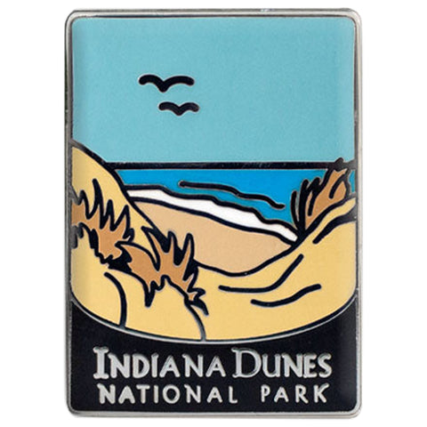 Indiana Dunes National Park Pin - Porter LaPorte Lake Michigan, Traveler Series