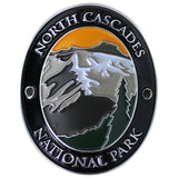 North Cascades National Park Walking Stick Medallion - Washington Hiking Collectors Badge
