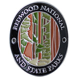 Redwood National Park Walking Stick Medallion - California Hiking Collectors Badge