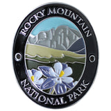 Rocky Mountain National Park Walking Stick Medallion - Colorado, Traveler Series