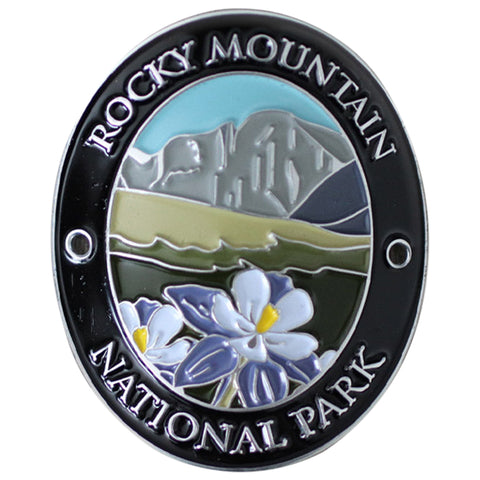 Rocky Mountain National Park Walking Stick Medallion - Colorado Hiking Collectors Badge