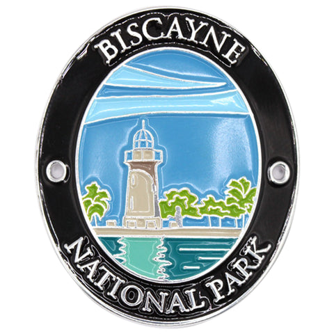 Biscayne National Park Walking Stick Medallion - Florida Hiking Collectors Badge
