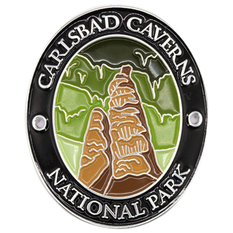Carlsbad Caverns National Park Walking Stick Medallion - New Mexico Hiking Collectors Badge