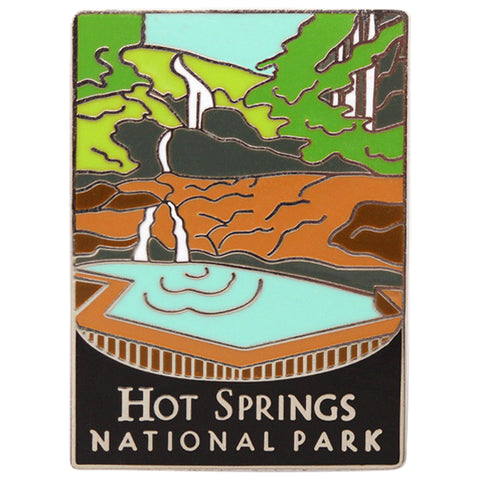 Hot Springs National Park Pin - Arkansas Souvenir, Official Traveler Series