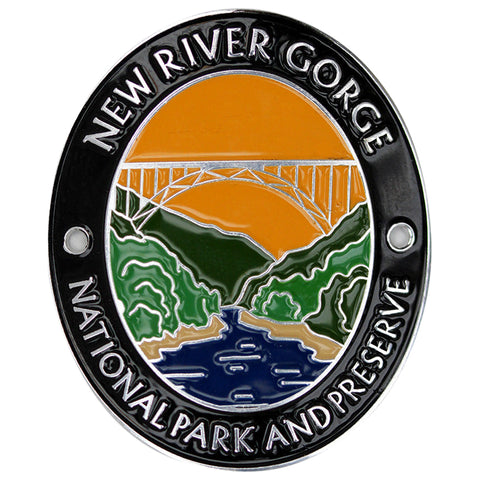 New River Gorge National Park Walking Stick Medallion - West Virginia Souvenir