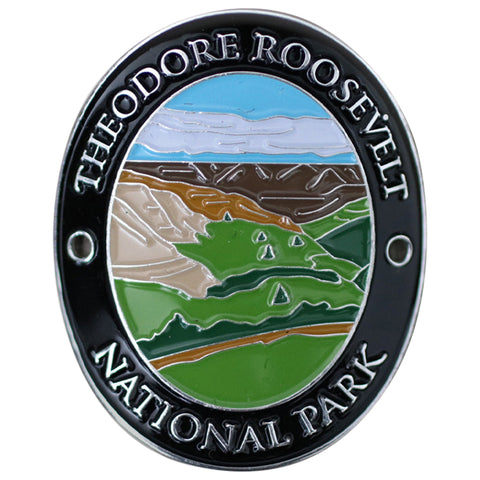 Theodore Roosevelt National Park Walking Stick Medallion - North Dakota Hiking Collectors Badge