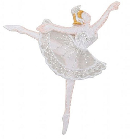 Ballerina Applique Patch - Ballet Dancer Badge 2.5" (Iron on) - Patch Parlor
