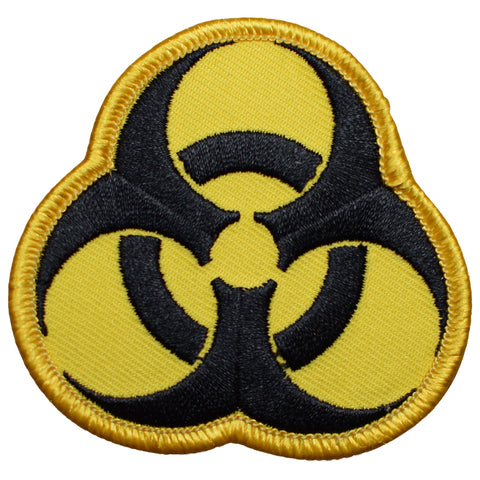 Biohazard Patch - Biological Hazard, Virus, Bacteria, COVID-19. SARS, Pandemic 2.5" (Iron on) - Patch Parlor