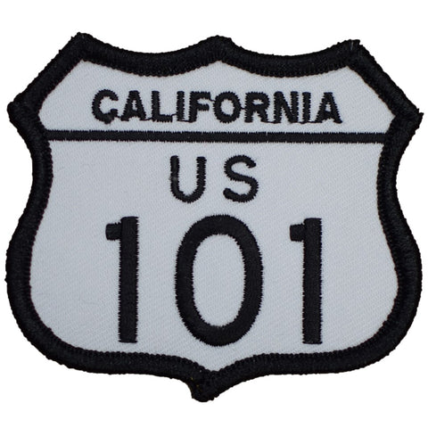 California Patch - Highway 101, CA Hwy US 101 Badge 2-7/8" (Iron on) - Patch Parlor