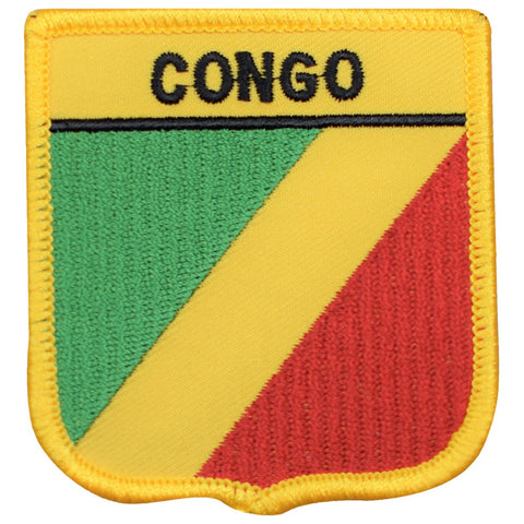 Congo Patch - Congo-Brazzaville, RotC, Central Africa Badge 2.75" (Iron on) - Patch Parlor