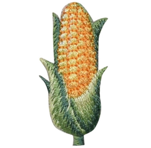 Corn Applique Patch - Cob, Husk, Ear of Corn, Food Badge 1.5" (Iron on) - Patch Parlor