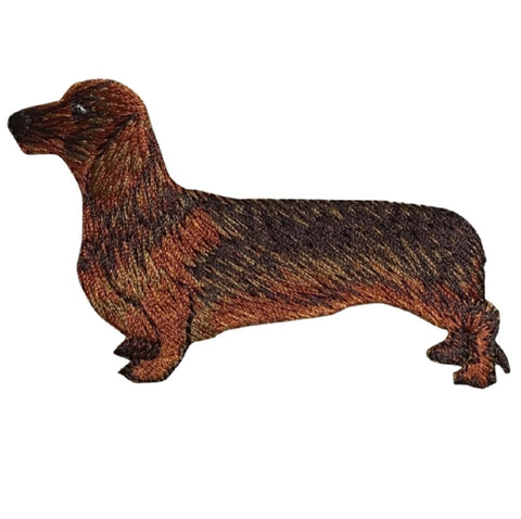 Dachshund Applique Patch - Wiener Dog, Puppy Badge 3.25" (Iron on) - Patch Parlor