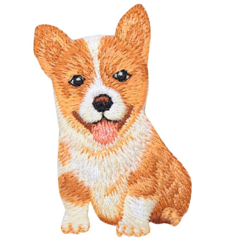 Corgi Applique Patch - Dog, Puppy Badge 2-1/8" (Iron on) - Patch Parlor