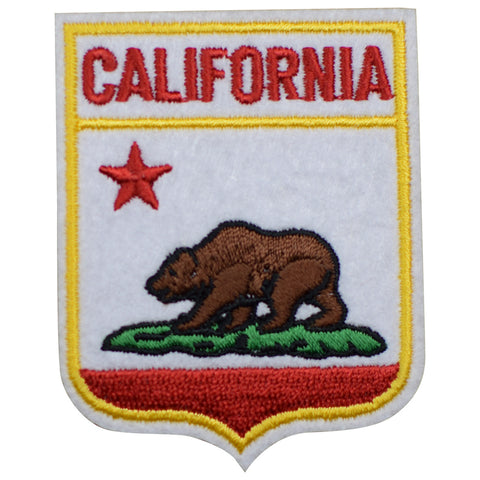 California Patch - Grizzly Bear, CA Badge, Felt Badge 2.5" (Iron on) - Patch Parlor