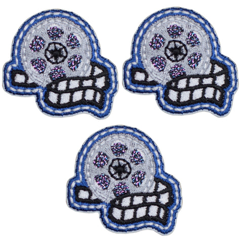 Mini Film Reel Applique Patch - Cinema Theater Movie 1.25" (3-Pack, Iron on) - Patch Parlor