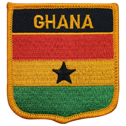 Ghana Patch - Gulf of Guinea, "Warrior King", Ashanti, Kumasi 2.75" (Iron on) - Patch Parlor