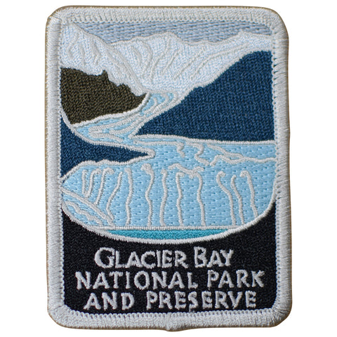 Glacier Bay National Park Patch - Alaska, Juneau, Nat'l Preserve 3" (Iron on)