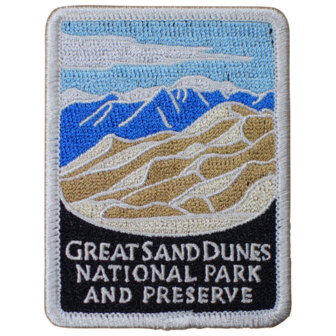 Great Sand Dunes National Park Patch - Colorado, CO, Preserve 3" (Iron on)