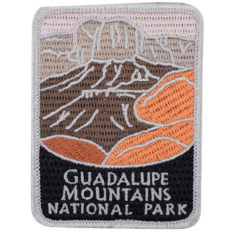 Guadalupe Mountains National Park Patch - TX, West Texas Badge 3" (Iron on)